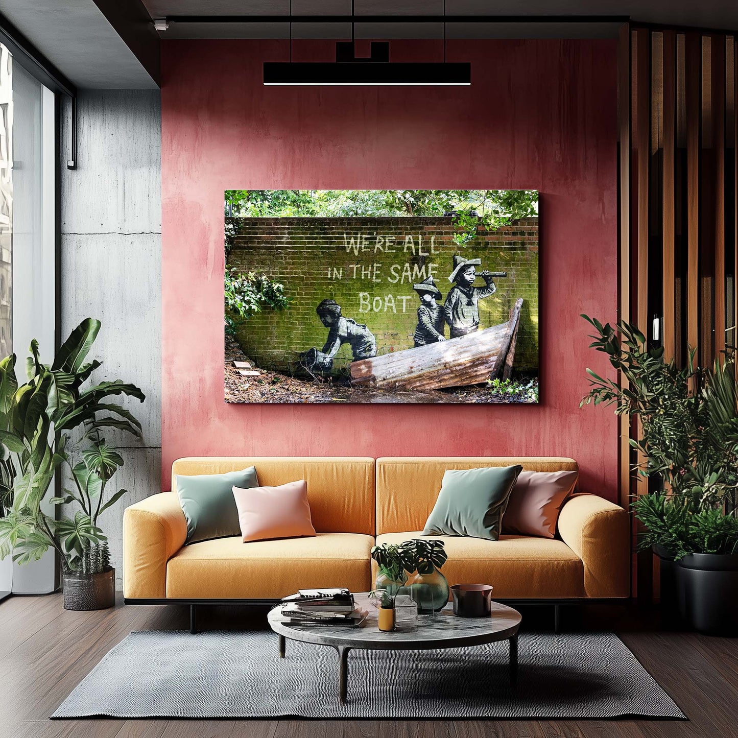 We're All In The Same Boat - Canvas Wall Art