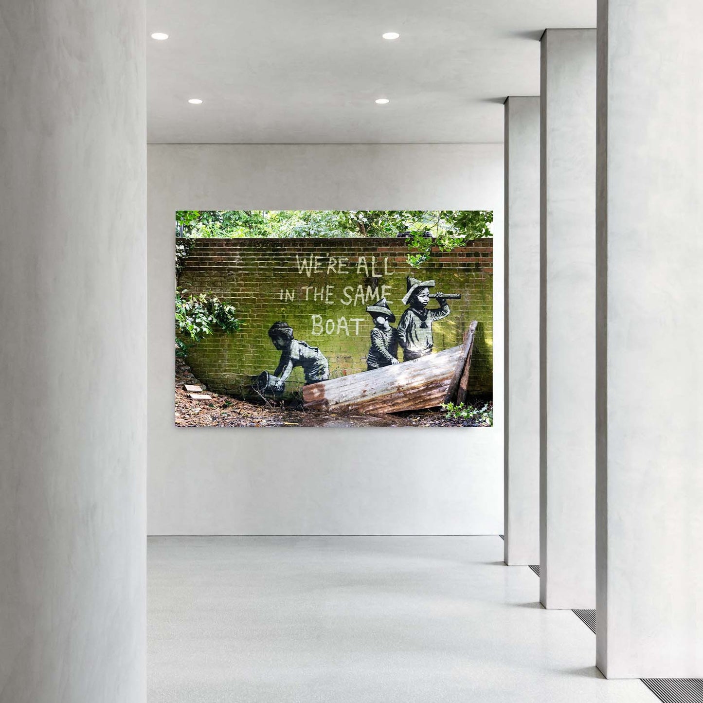 We're All In The Same Boat - Canvas Wall Art