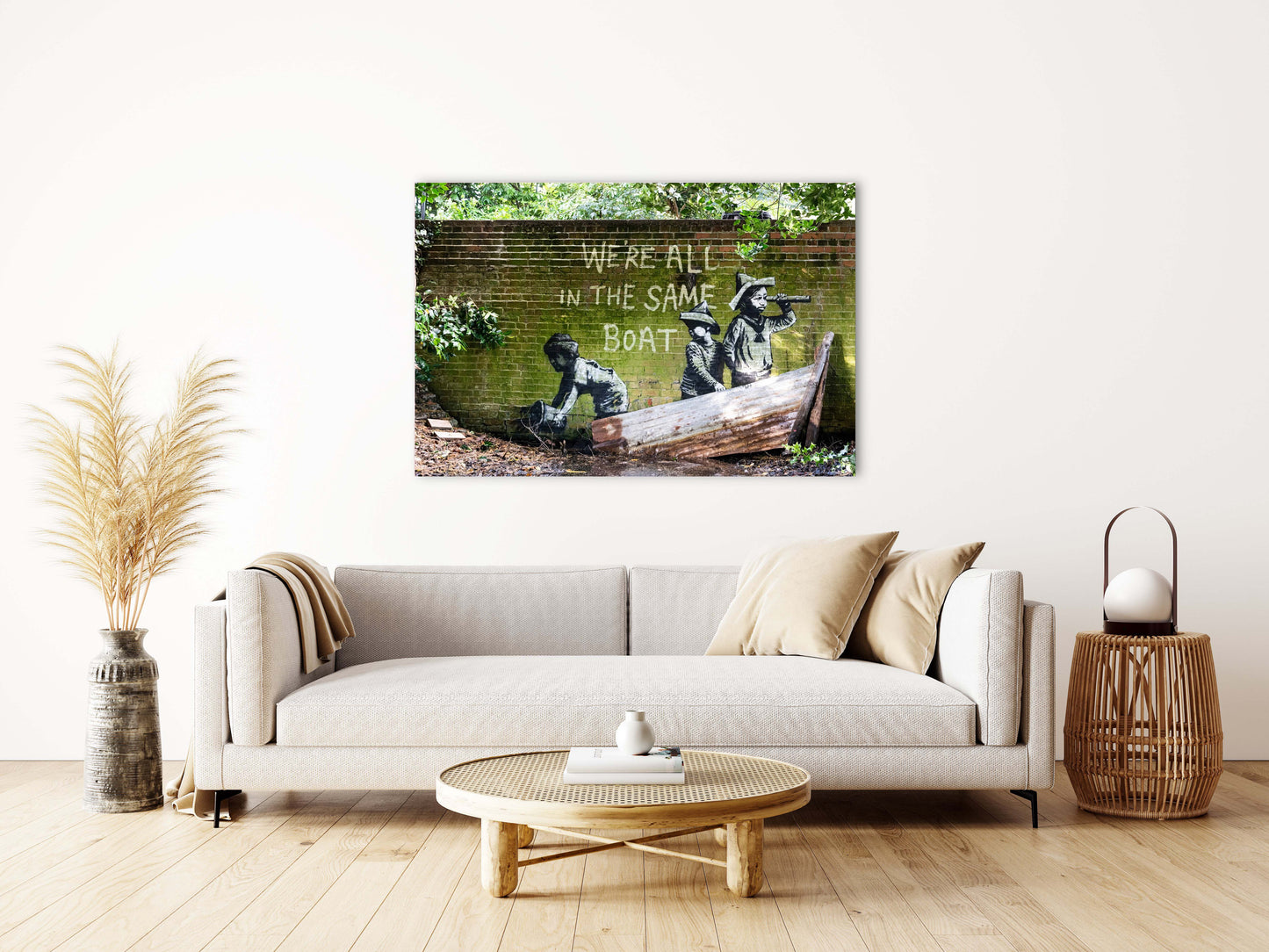 We're All In The Same Boat - Canvas Wall Art