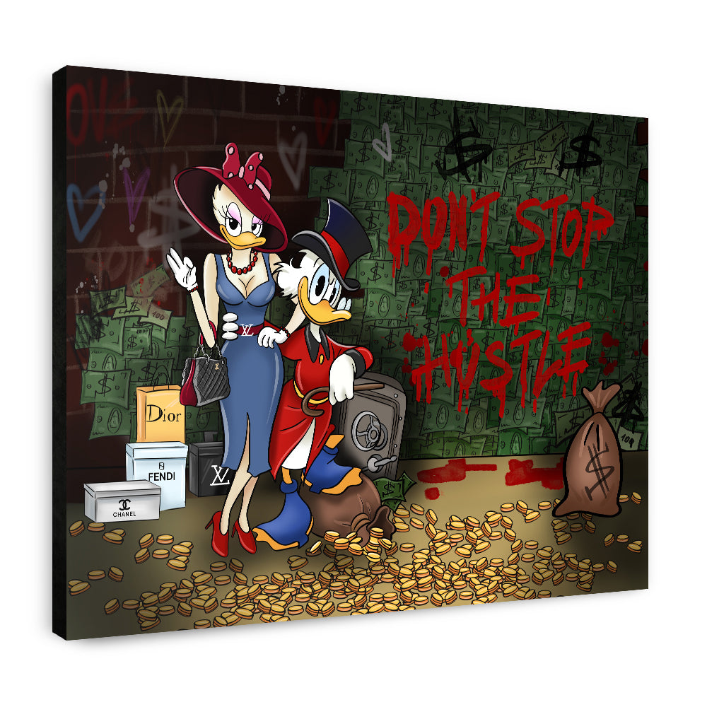 Don't Stop The Hustle - Canvas Wall Art