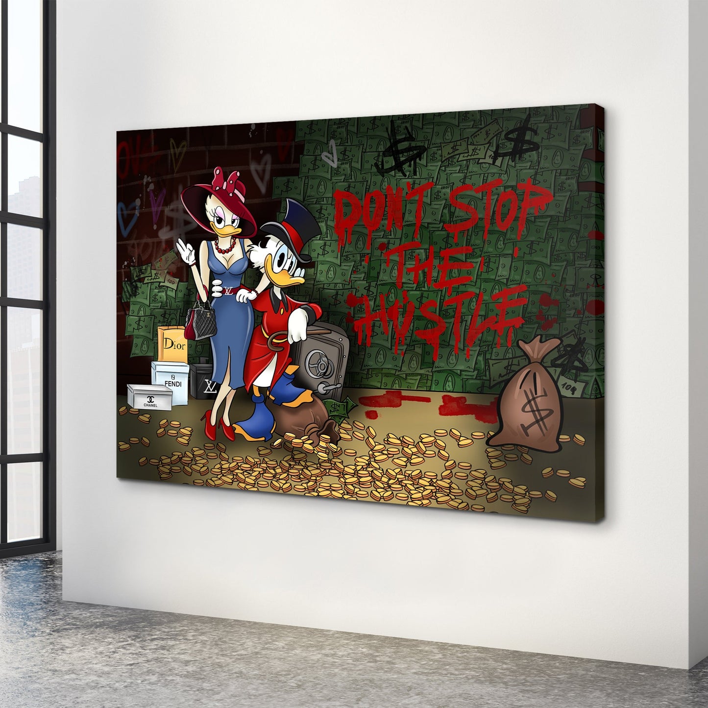 Don't Stop The Hustle - Canvas Wall Art