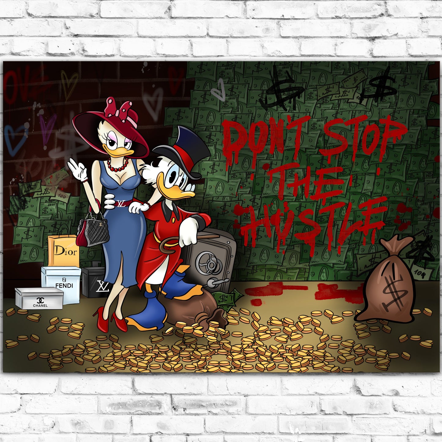 Don't Stop The Hustle - Canvas Wall Art