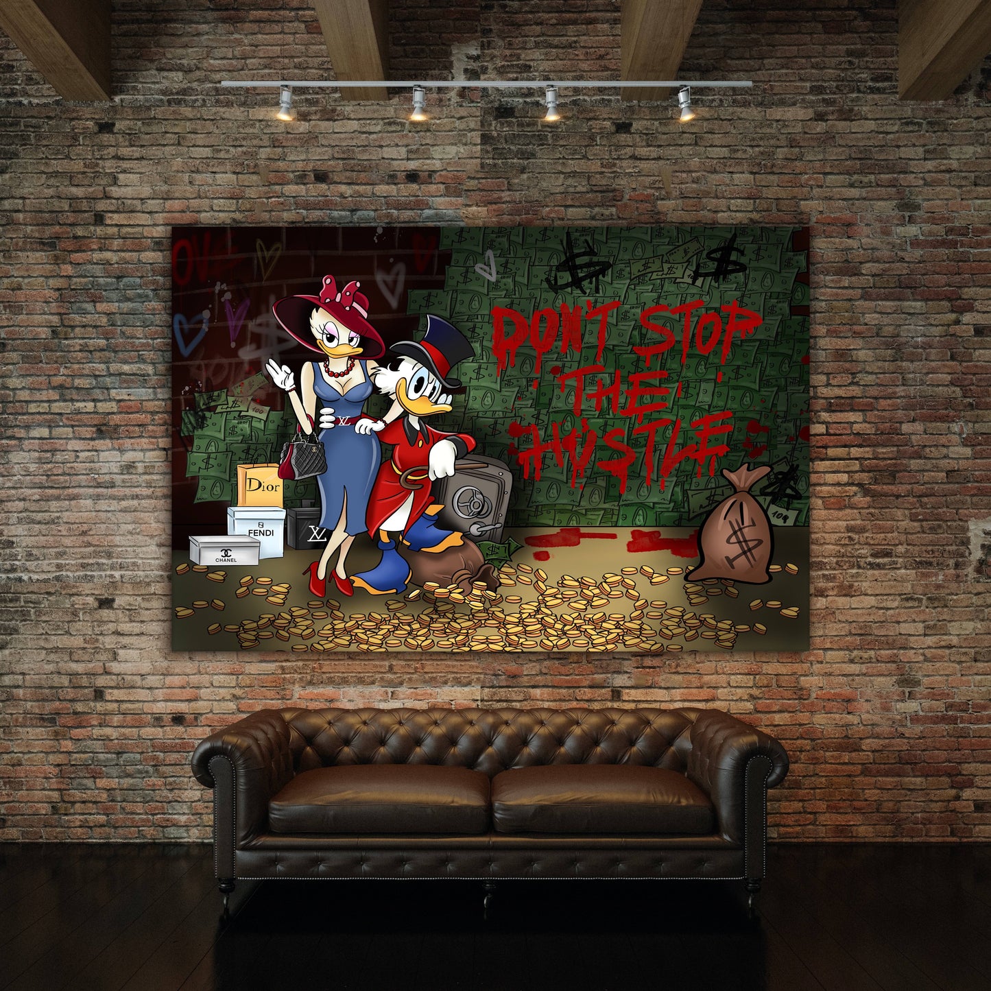 Don't Stop The Hustle - Canvas Wall Art