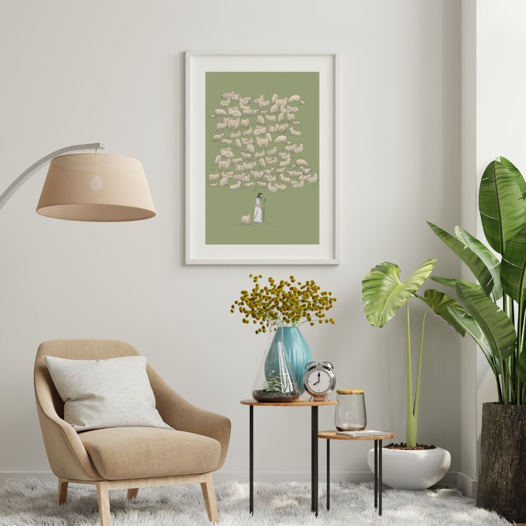 Jesus Leaves the 99 - Canvas Wall Art