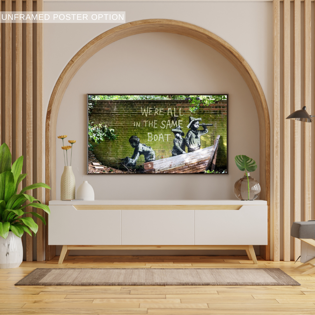 We're All In The Same Boat - Canvas Wall Art