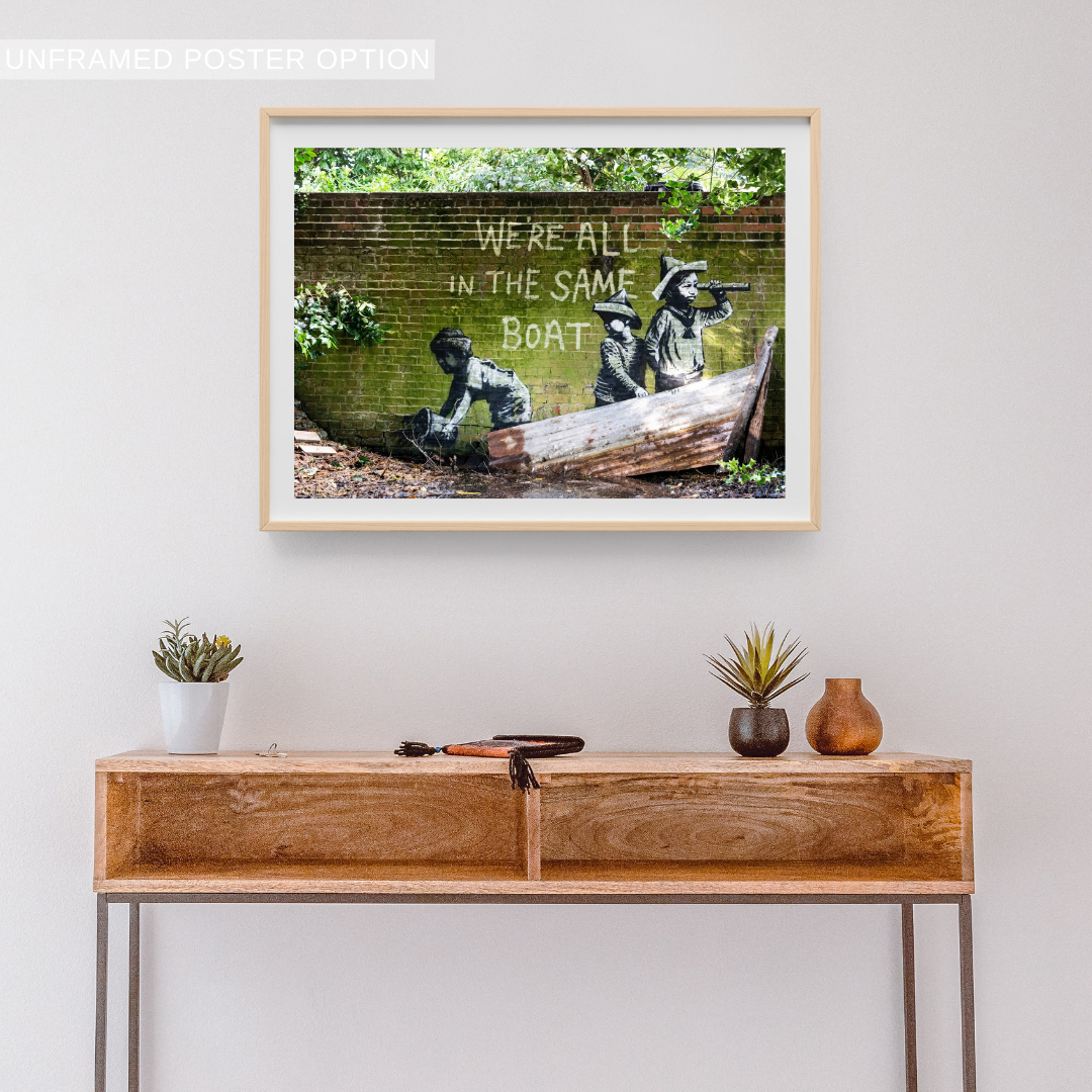 We're All In The Same Boat - Canvas Wall Art
