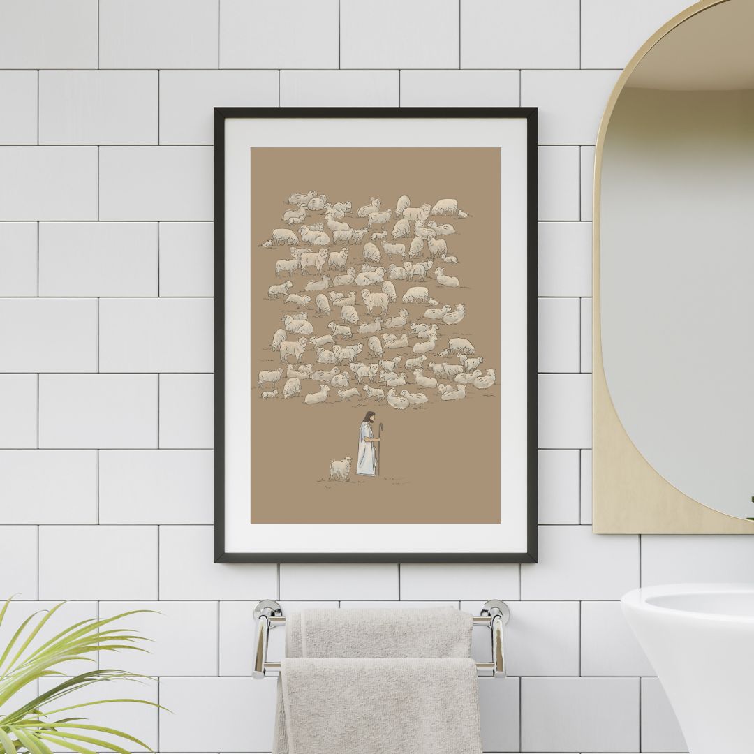 Jesus Leaves the 99 - Canvas Wall Art