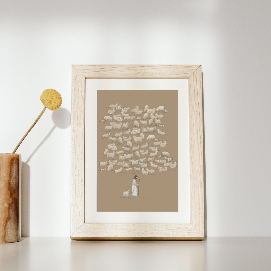 Jesus Leaves the 99 - Canvas Wall Art