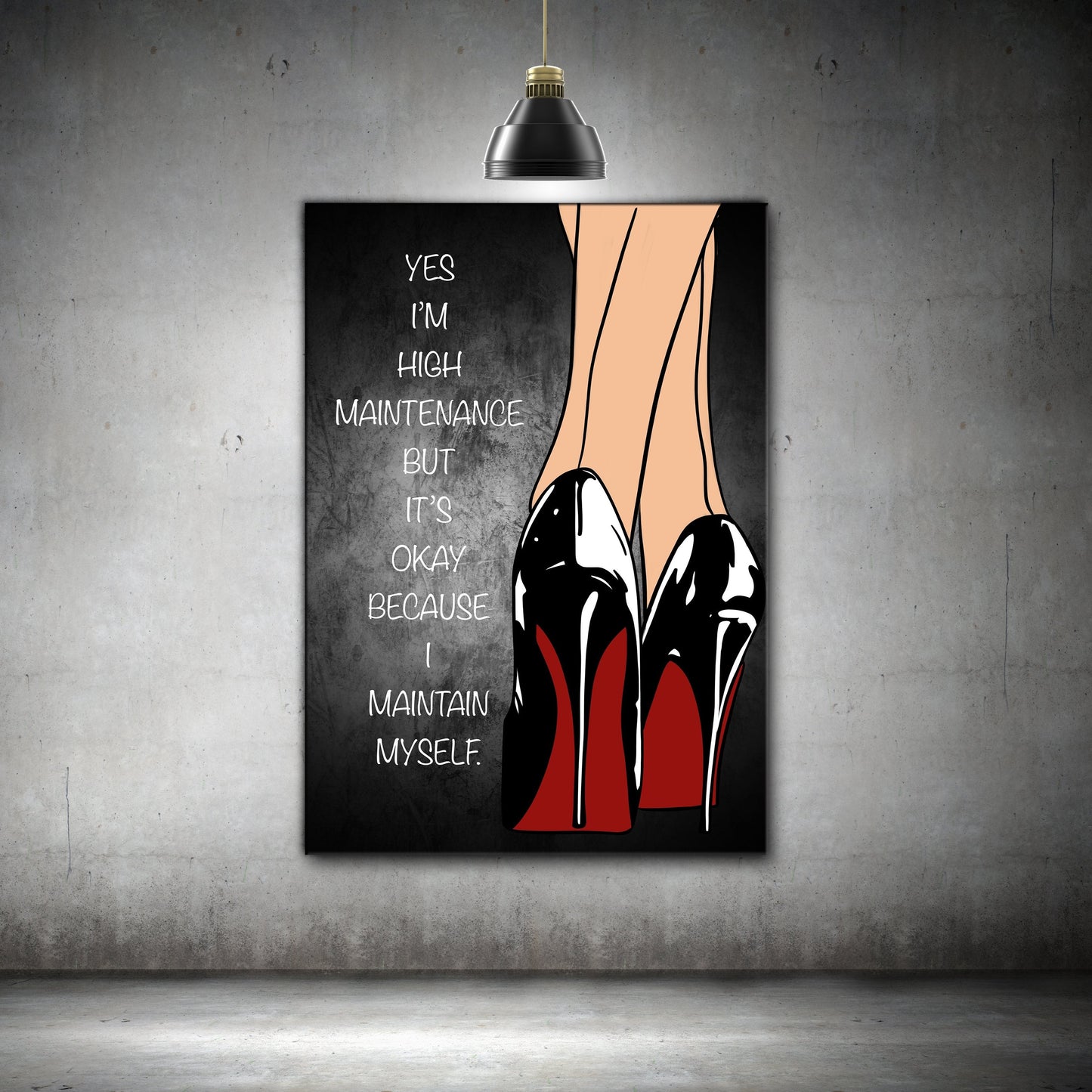 High Maintenance - Canvas Wall Art