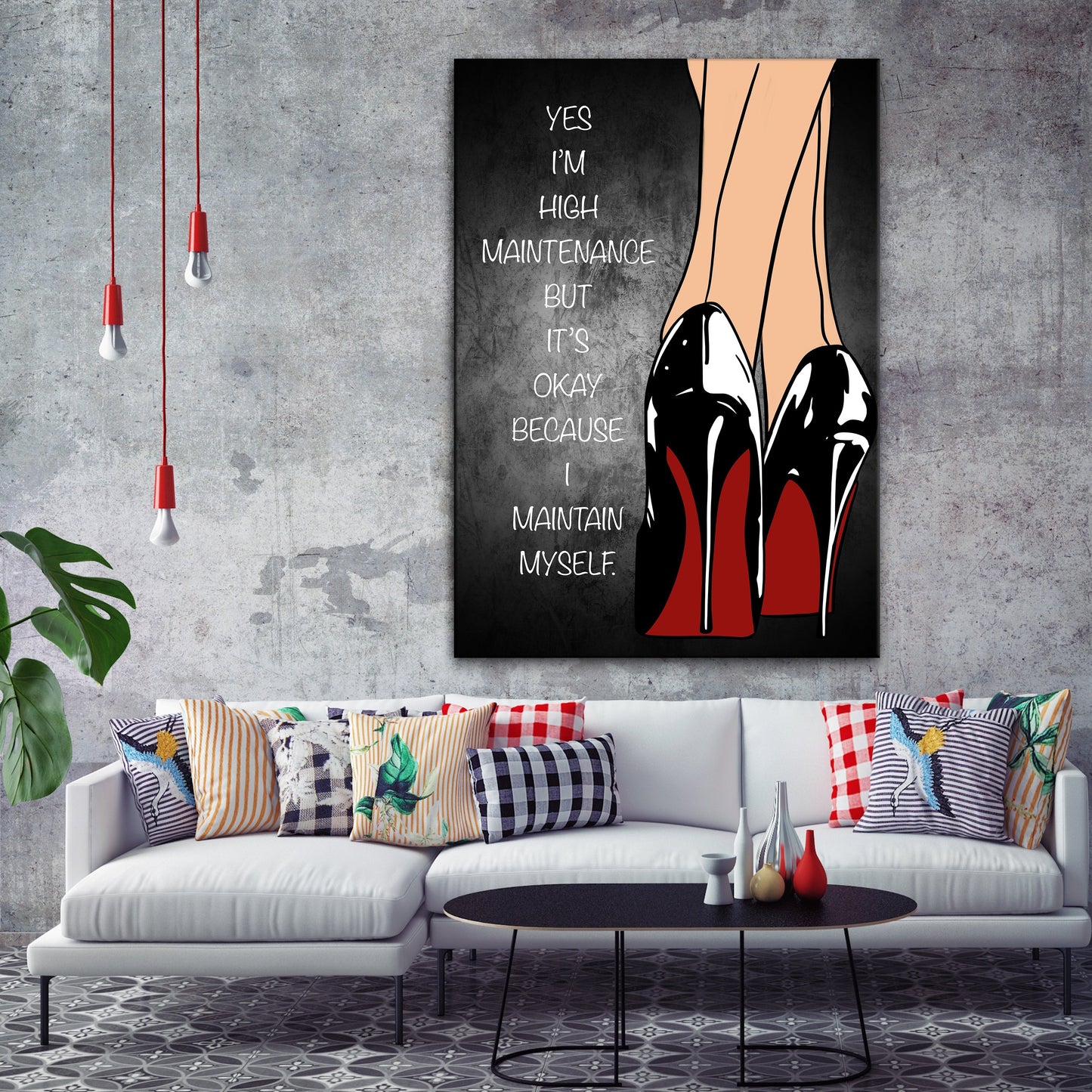 High Maintenance - Canvas Wall Art