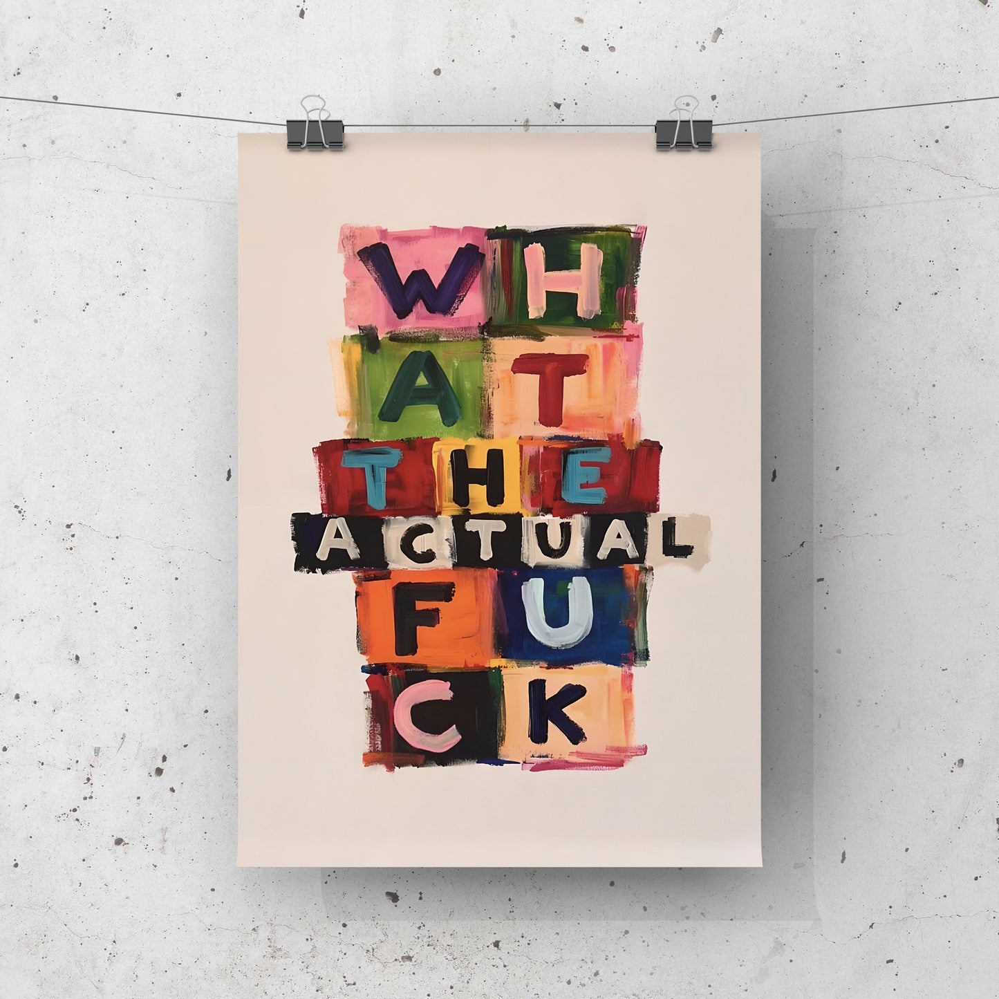 WTF - Canvas Wall Art