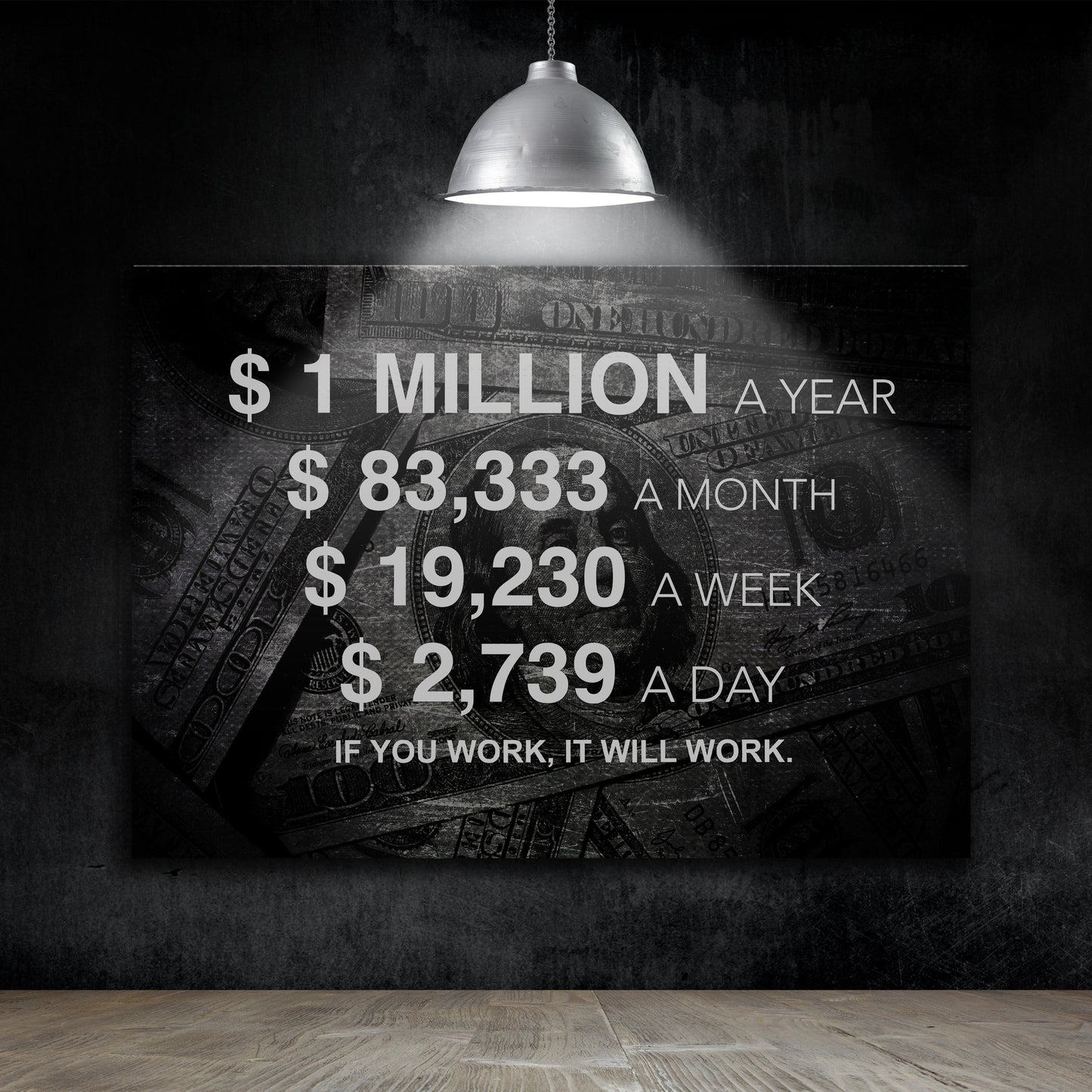 1 Million A Year - Canvas Wall Art