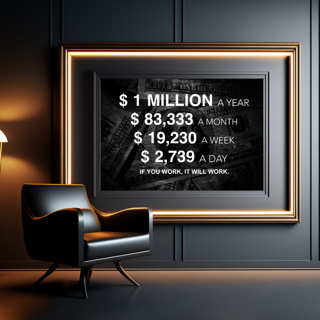 1 Million A Year - Canvas Wall Art