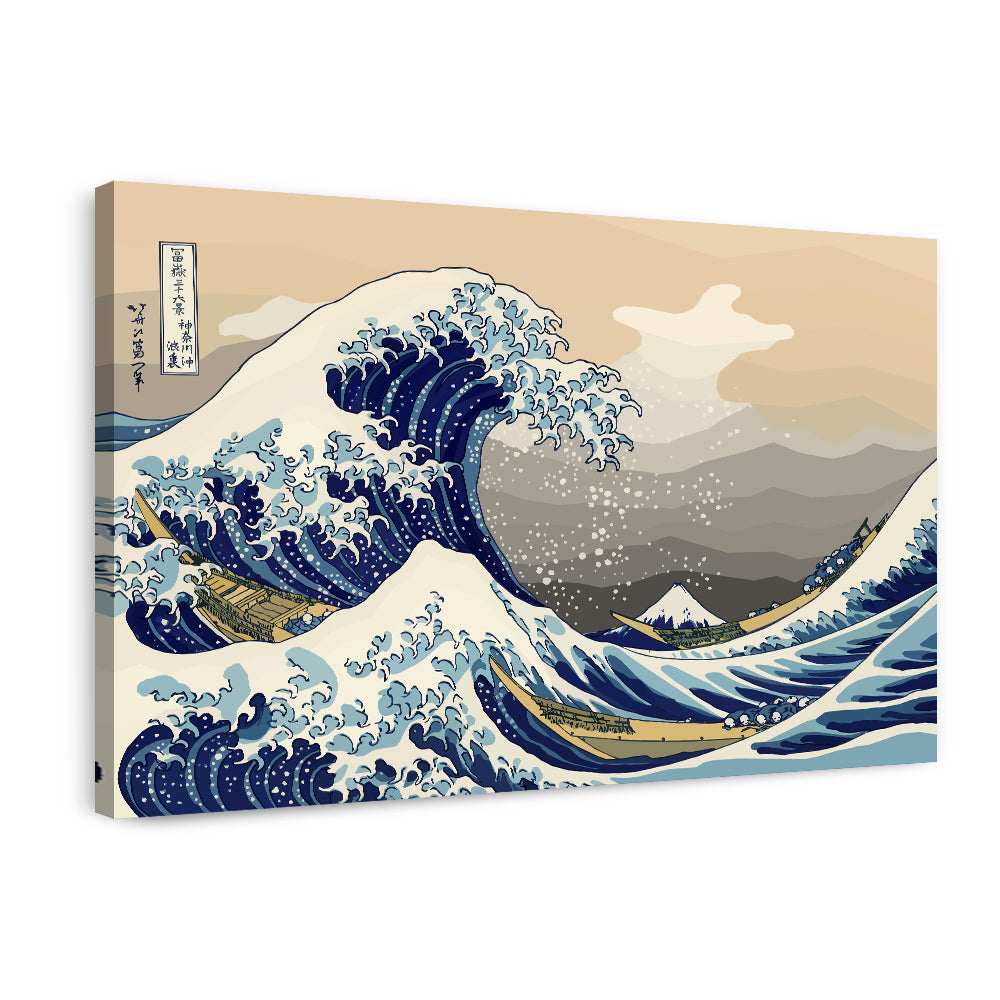 The Great Wave of Kanagawa - Canvas Wall Art