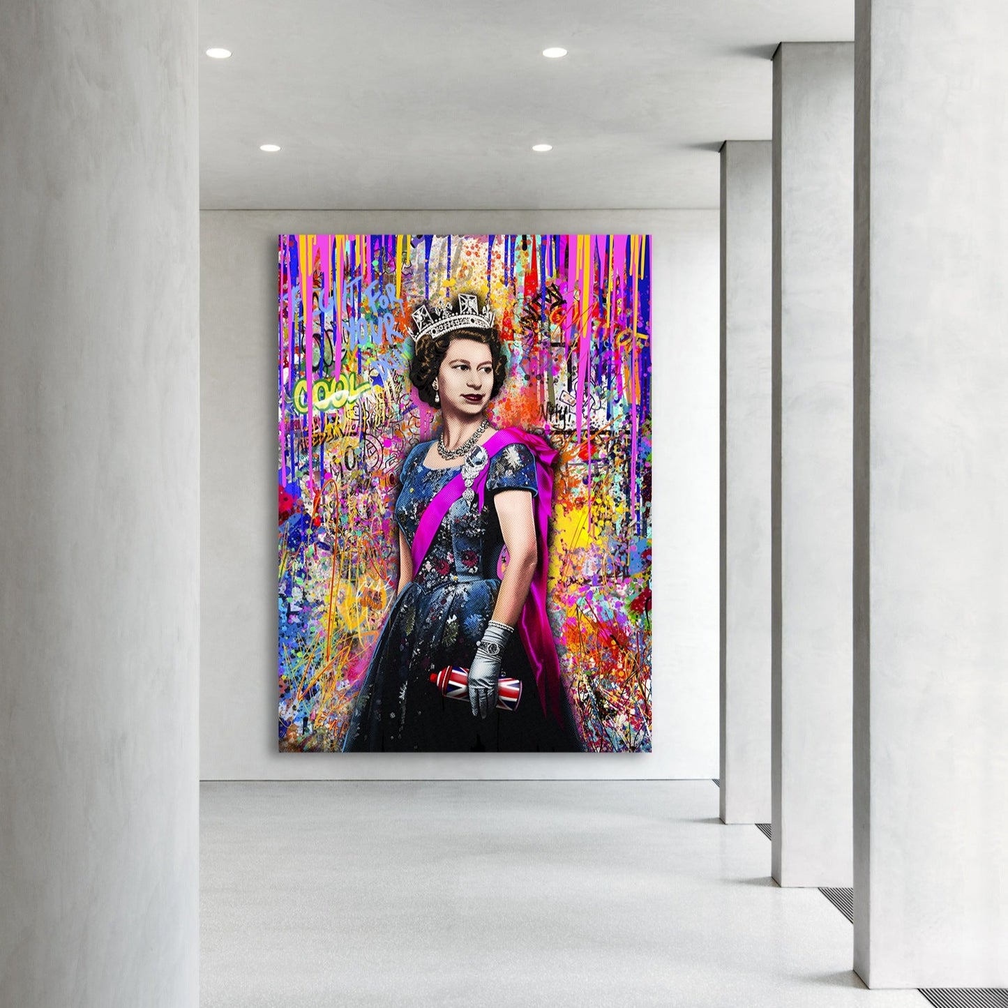 Queen Elizabeth - Canvas Wall Art