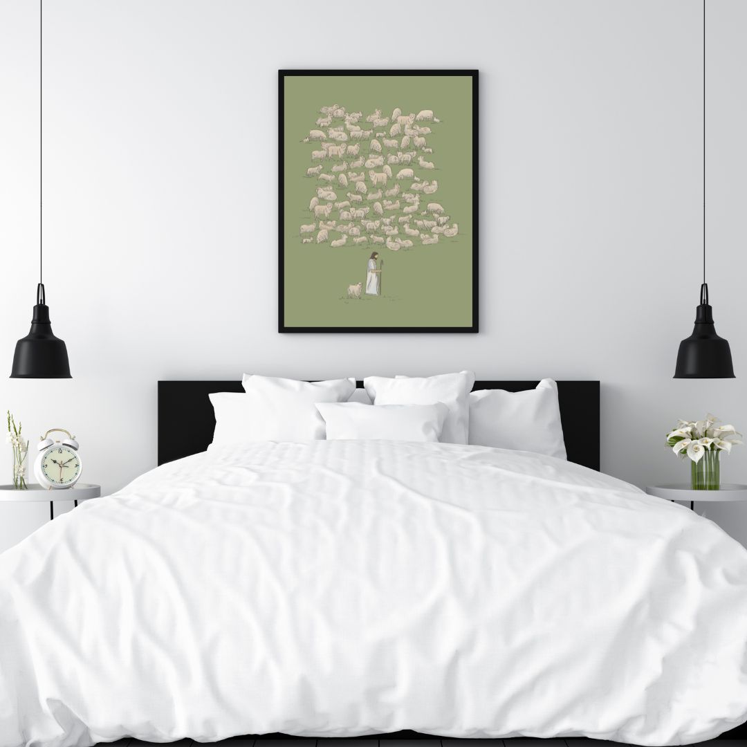 Jesus Leaves the 99 - Canvas Wall Art