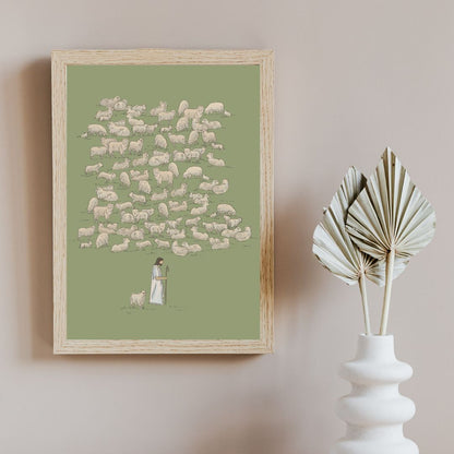 Jesus Leaves the 99 - Canvas Wall Art