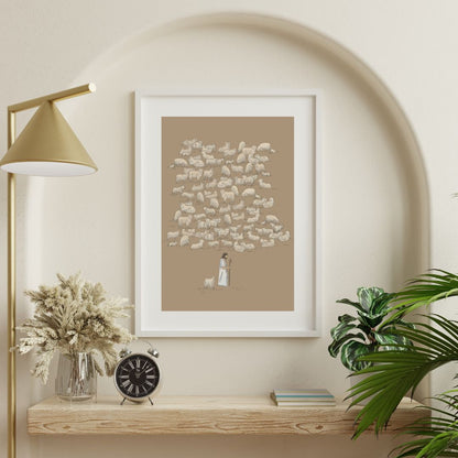 Jesus Leaves the 99 - Canvas Wall Art