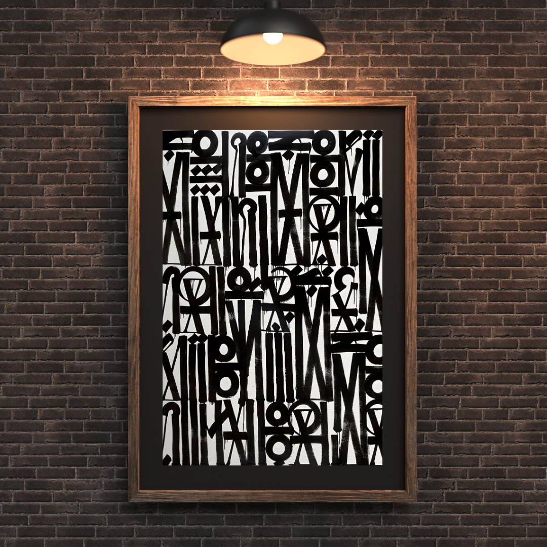 Retna B/W - Canvas Wall Art